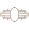 Ekena Millwork Wood Fretwork Pierced Medallion, 28"W x 14"H x 7 3/4"IW x 13 1/4"IH x 3/8"T, Wood (Paint Grade) CMWP28X14X0375EBMF - alternate 5